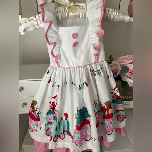 🔴🔴🔴SOLD🔴🔴🔴Eleanor Rose Girls holiday Christmas dress size 5-6 EUC - Picture 3 of 4
